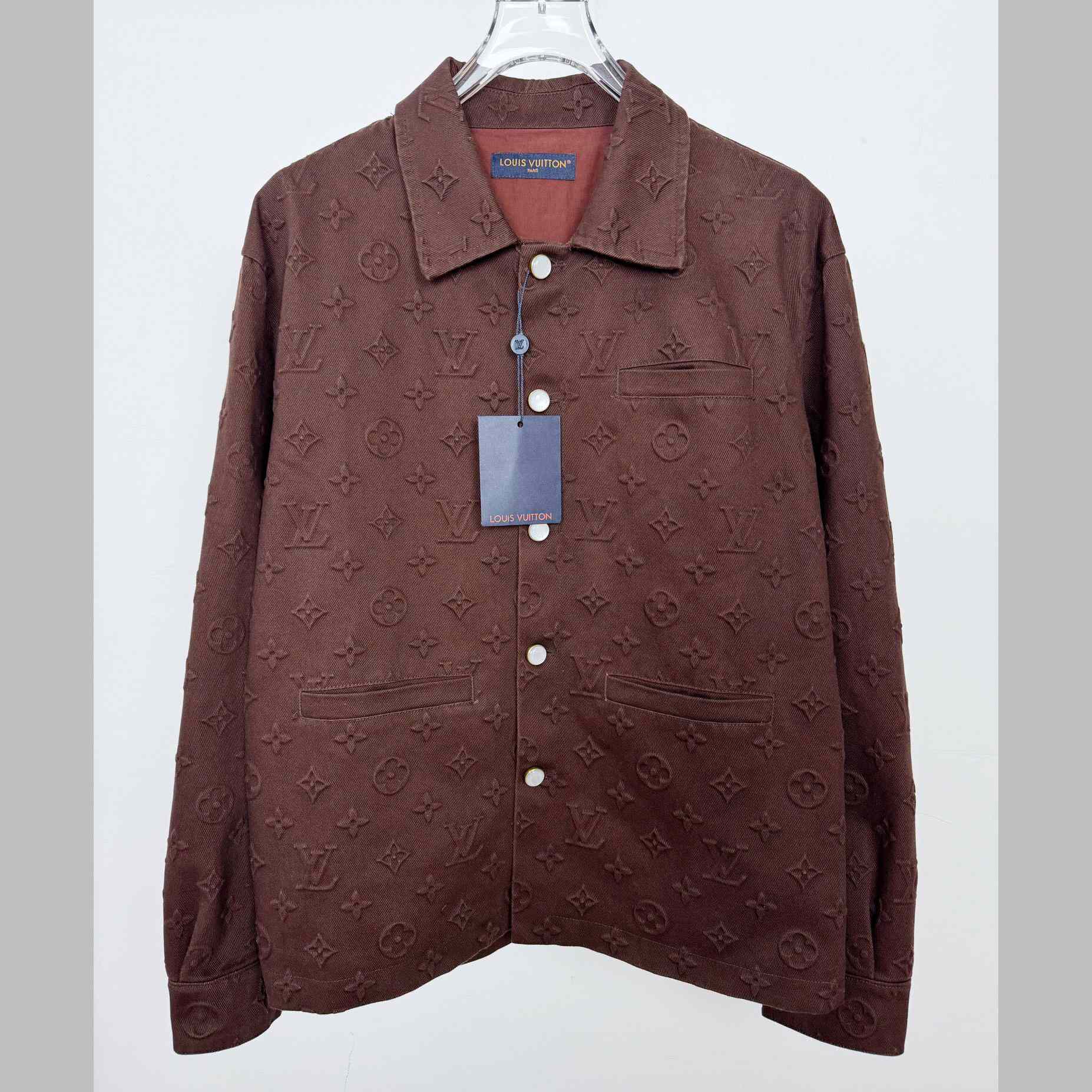 Louis Vuitton Monogram Embossed Overshirt   1AHBF1 - EUR FASHION