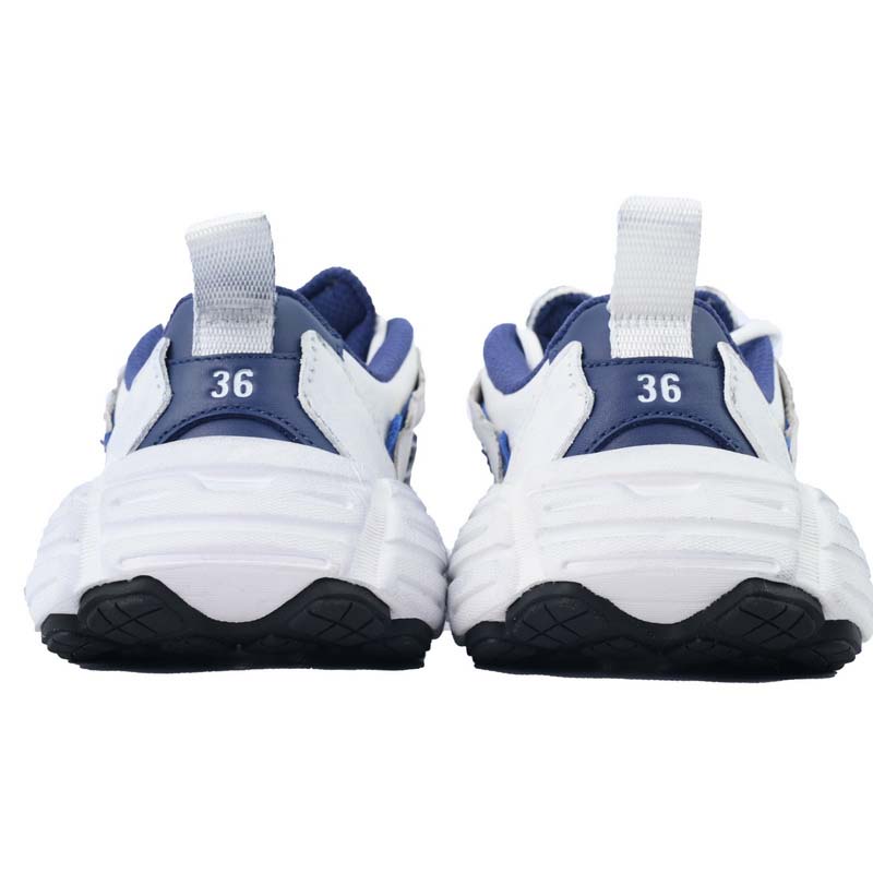 Balenciaga Monday Shoe In Navy And White Cowskin And Polyester - EUR FASHION