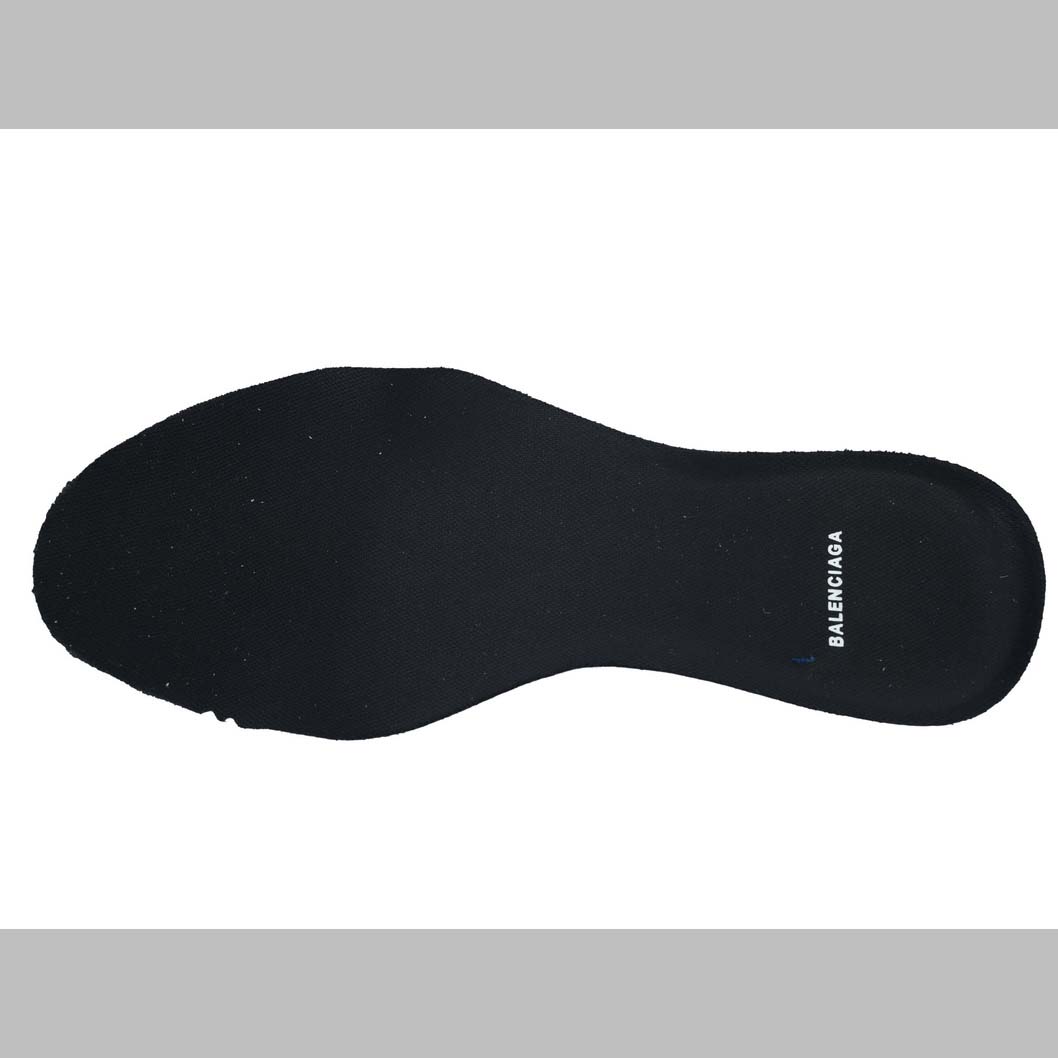 Balenciaga Monday Shoe In Navy And White Cowskin And Polyester - EUR FASHION