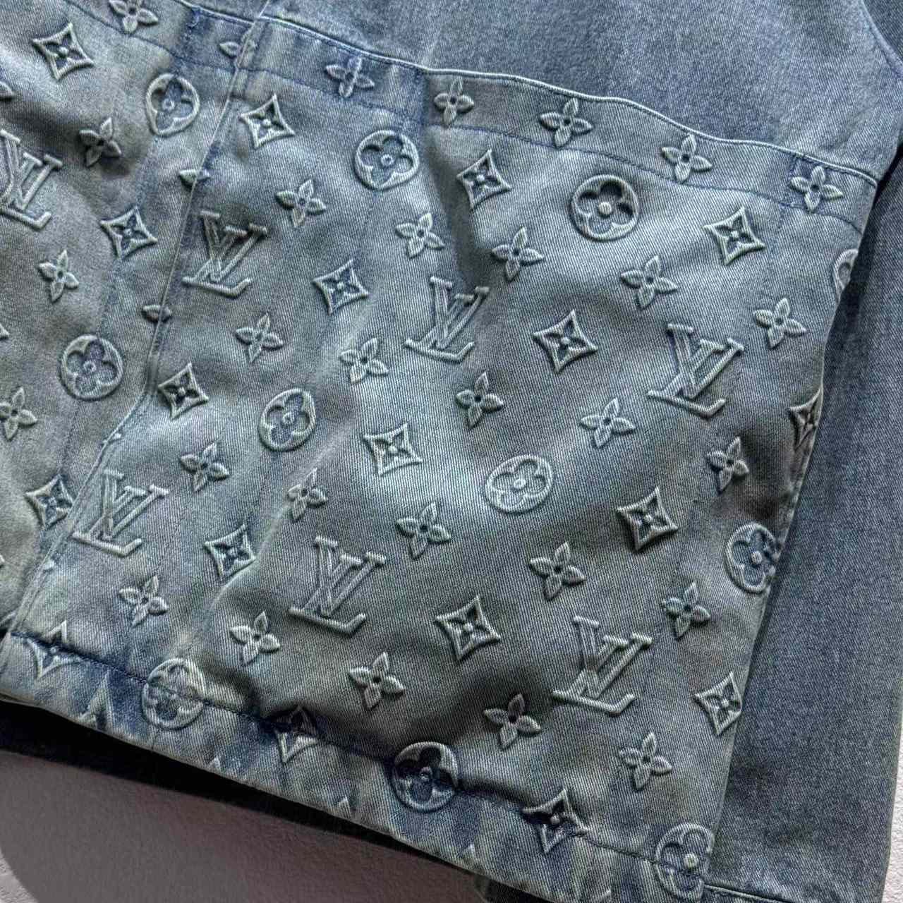 Louis Vuitton Upcycled Denim Canvas Jacket   1AGTEN - EUR FASHION