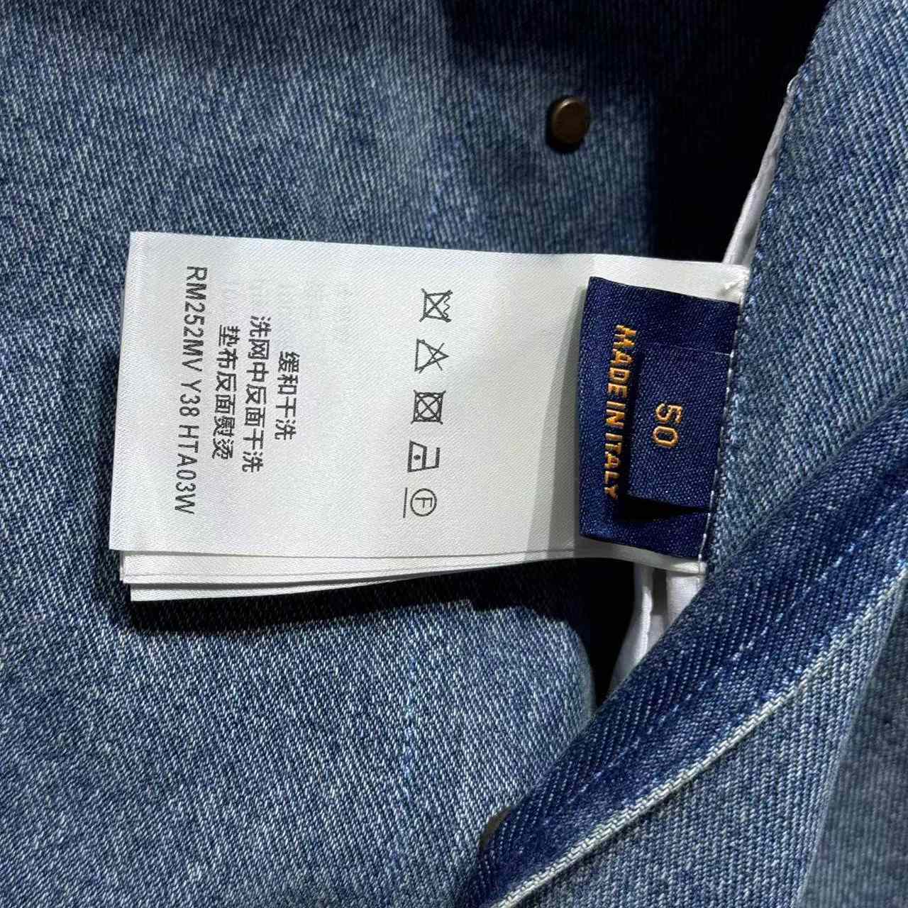 Louis Vuitton Upcycled Denim Canvas Jacket   1AGTEN - EUR FASHION