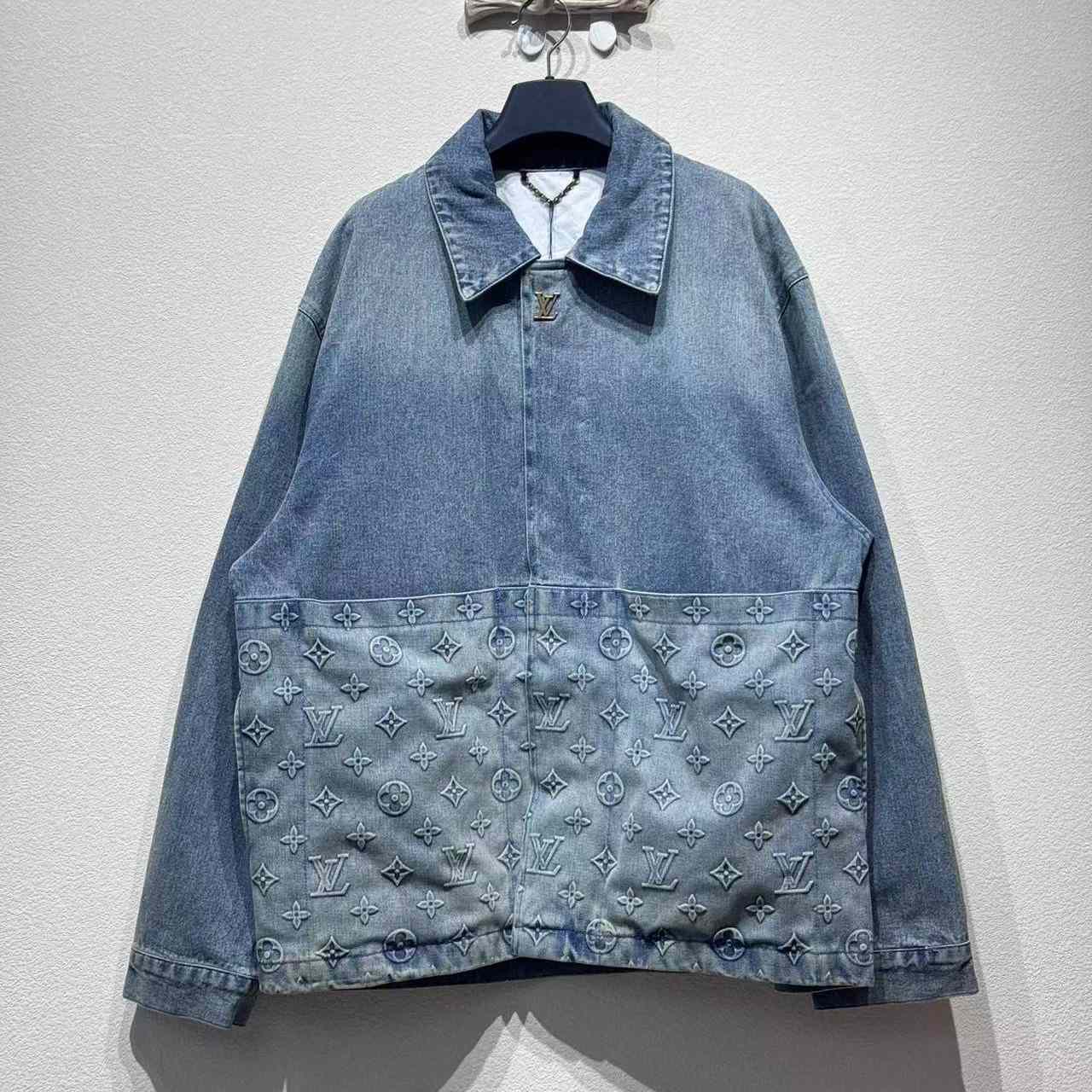 Louis Vuitton Upcycled Denim Canvas Jacket   1AGTEN - EUR FASHION