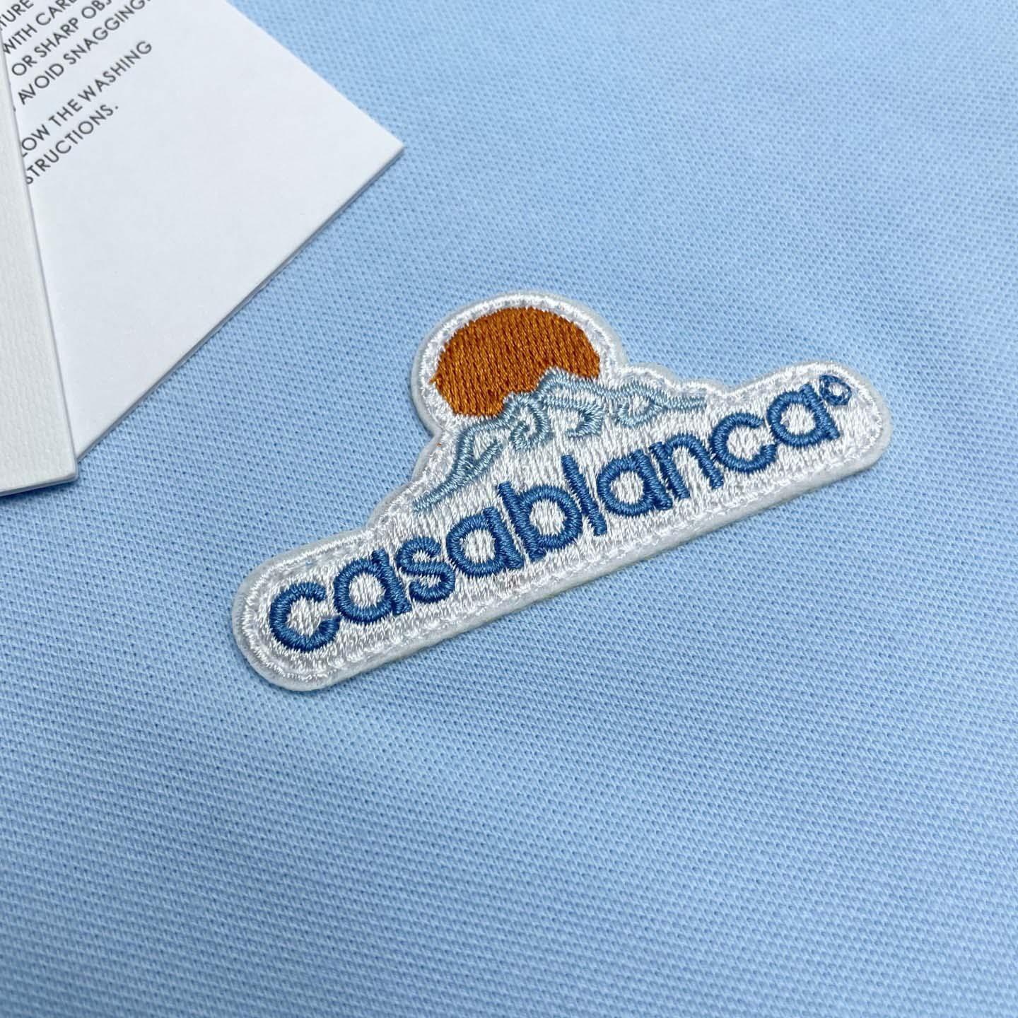 Casablanca Organic-cotton Polo Shirt   c1049 - EUR FASHION