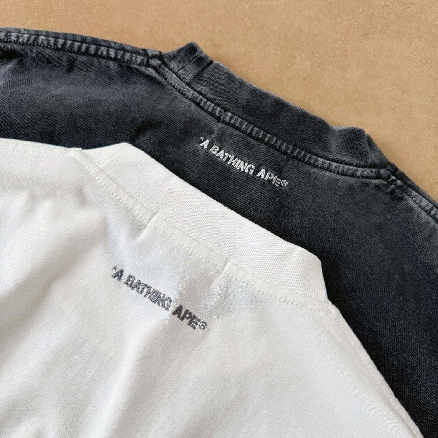 Bape Garment Dye Spray Print College Relaxedfit Tee - EUR FASHION