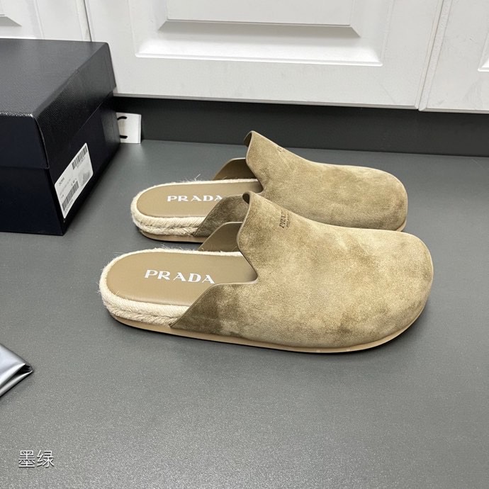 Prada Suede Mules - EUR FASHION