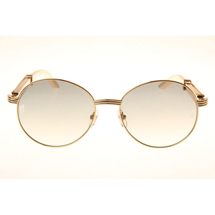 Cartier CT1990-0692 Gold Stainless Steel Sunglasses In Gold Grey - EUR FASHION