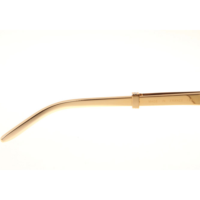 Cartier CT1990-0692 Gold Stainless Steel Sunglasses In Gold Grey - EUR FASHION