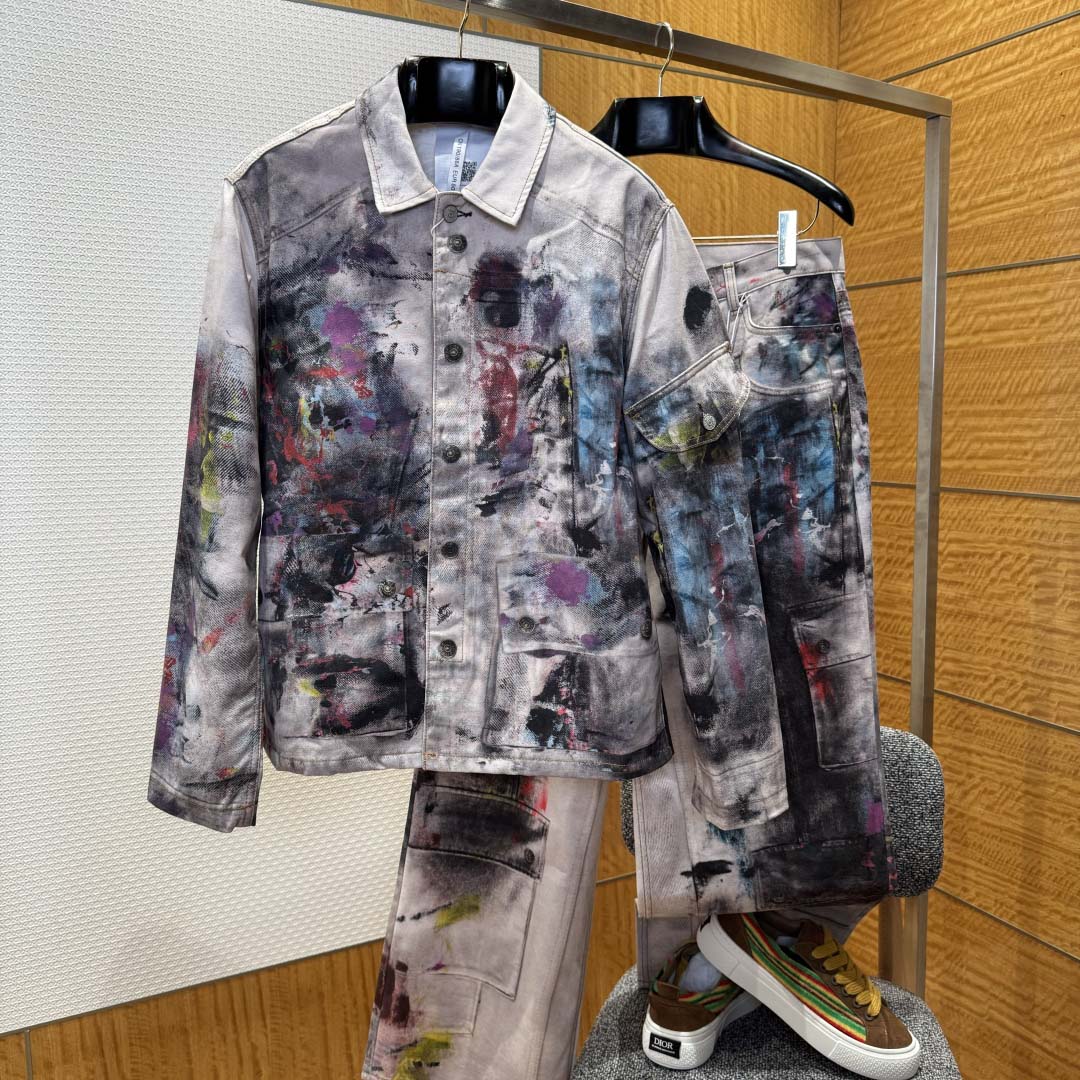 Acne Studios Jacket & Jean Trompe L'oeil Print - EUR FASHION