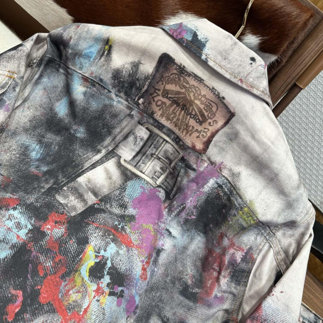 Acne Studios Jacket & Jean Trompe L'oeil Print - EUR FASHION