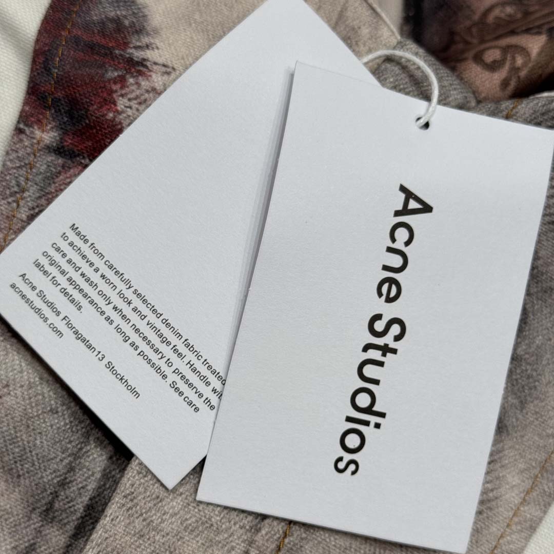 Acne Studios Jacket & Jean Trompe L'oeil Print - EUR FASHION