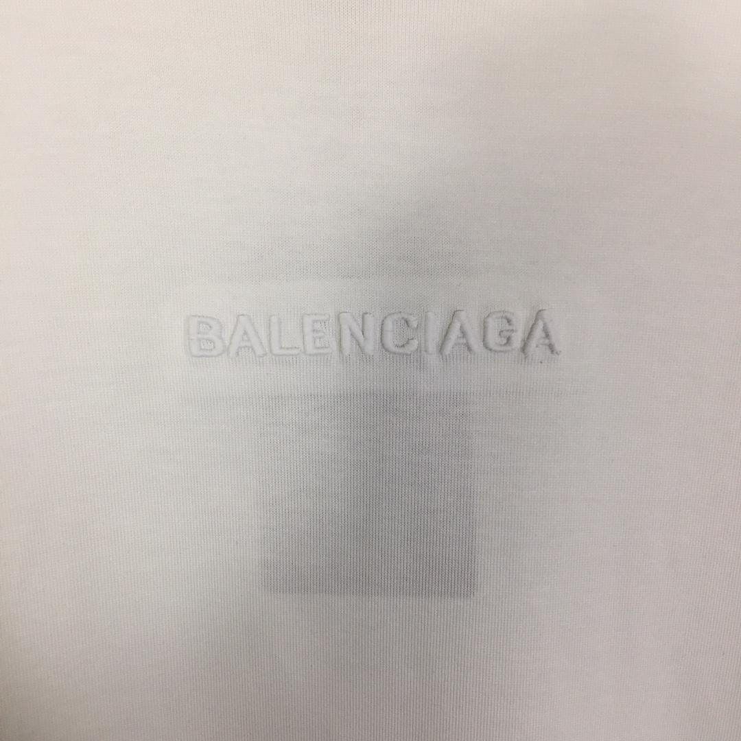 Balenciaga Embroidered Lettering Short Sleeve - EUR FASHION