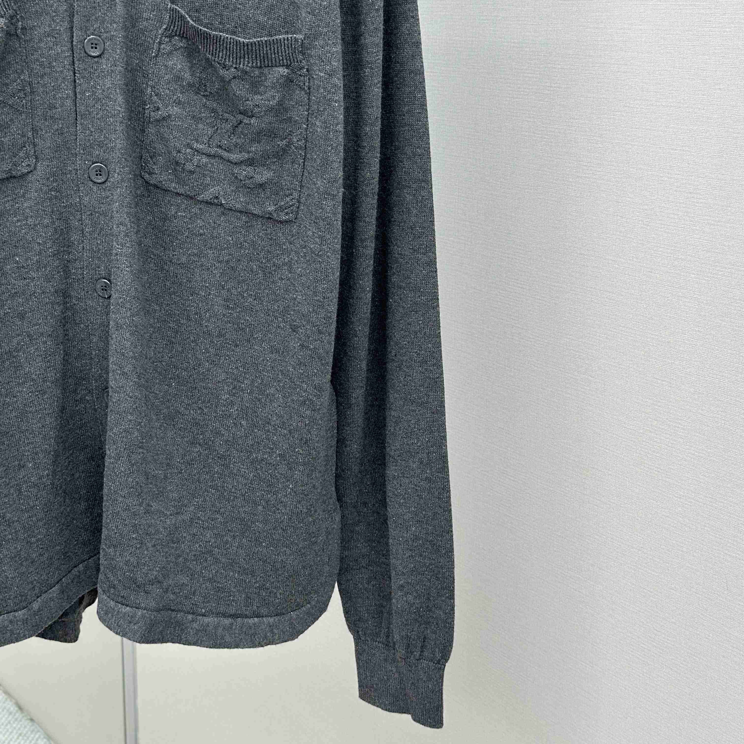 Louis Vuitton Cotton Knit Overshirt   1AFANI - EUR FASHION