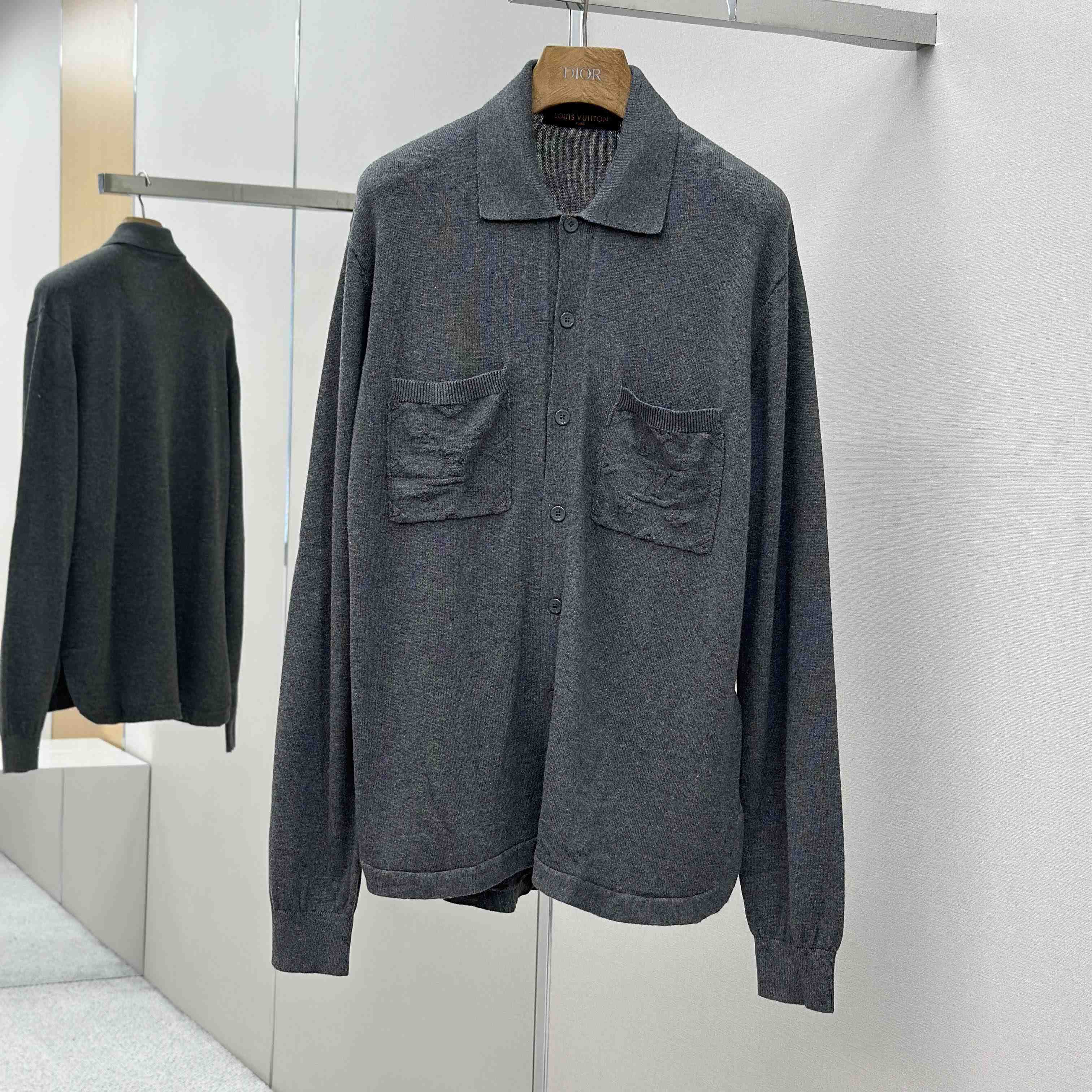 Louis Vuitton Cotton Knit Overshirt   1AFANI - EUR FASHION