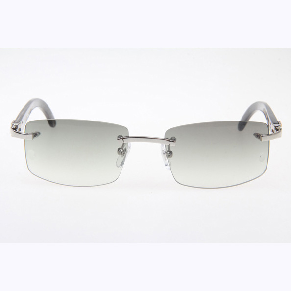Cartier CT_3524012 Black Buffalo Sunglasses In Silver Grey - EUR FASHION