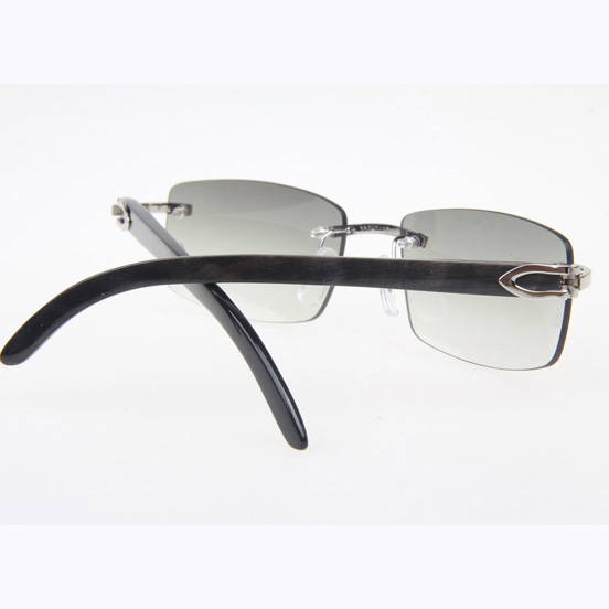 Cartier CT_3524012 Black Buffalo Sunglasses In Silver Grey - EUR FASHION