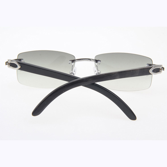 Cartier CT_3524012 Black Buffalo Sunglasses In Silver Grey - EUR FASHION