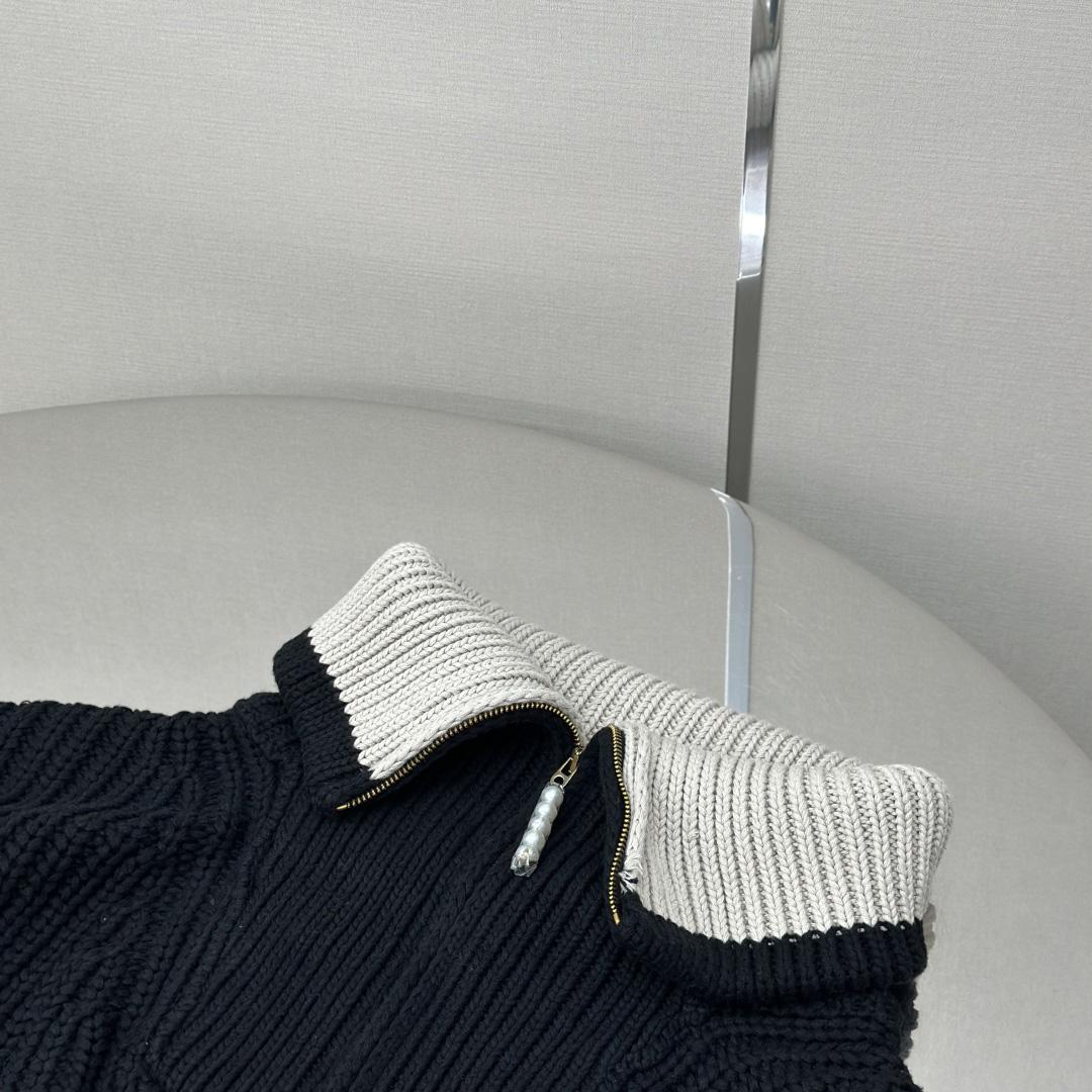 Louis Vuitton Chunky Wool-Blend Half-Zip Pullover   1AHC13 - EUR FASHION