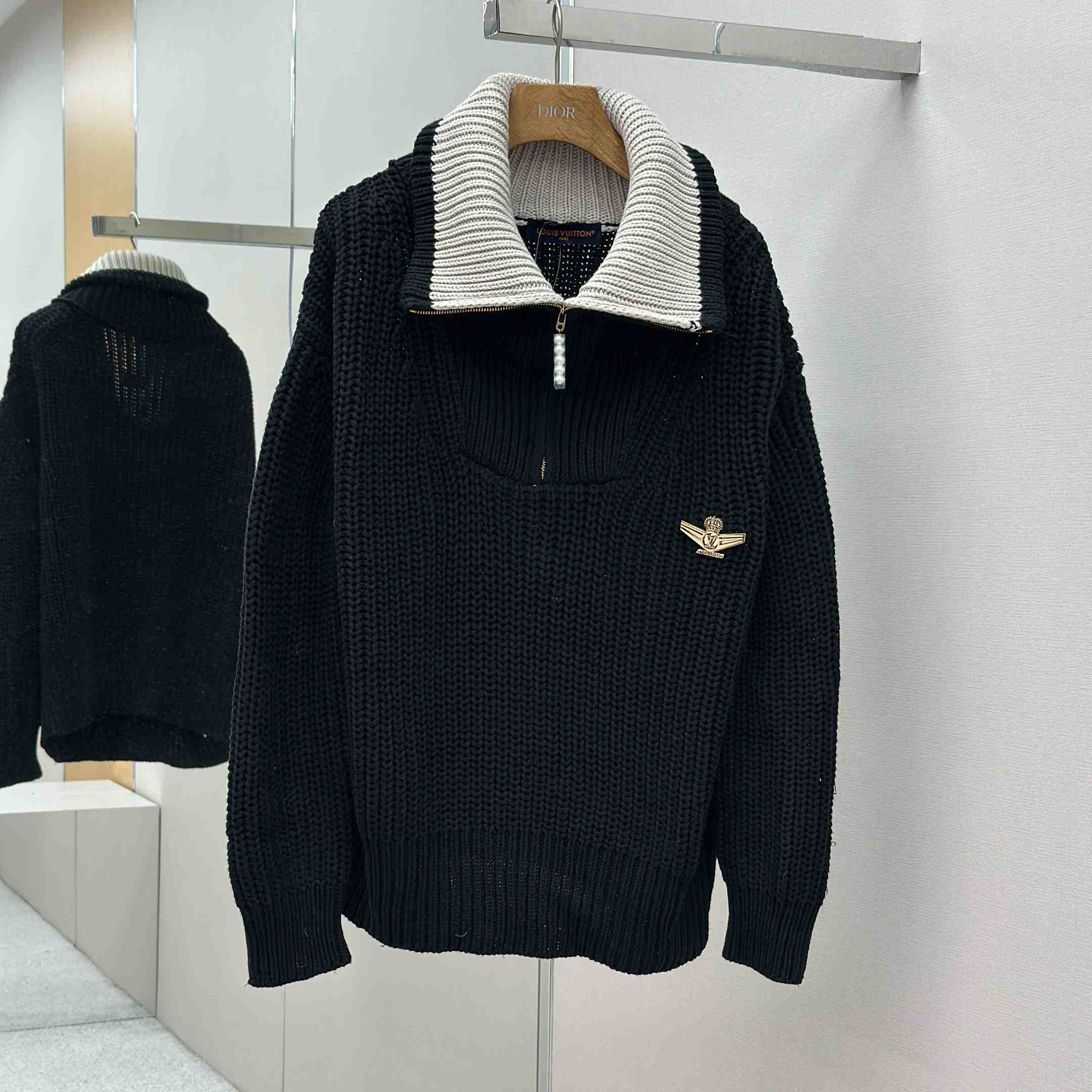 Louis Vuitton Chunky Wool-Blend Half-Zip Pullover   1AHC13 - EUR FASHION