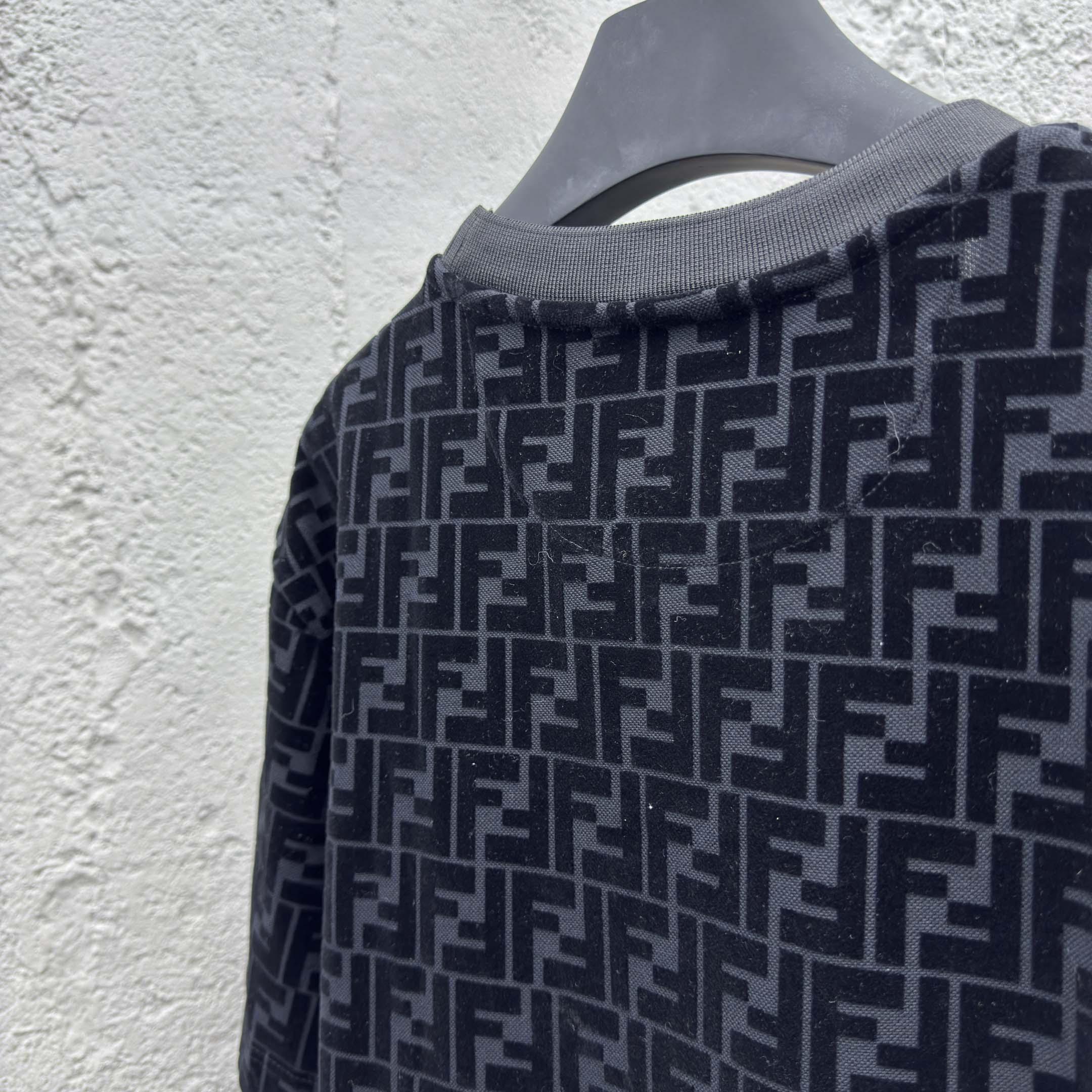 Fendi T-shirt In Black Piqué - EUR FASHION