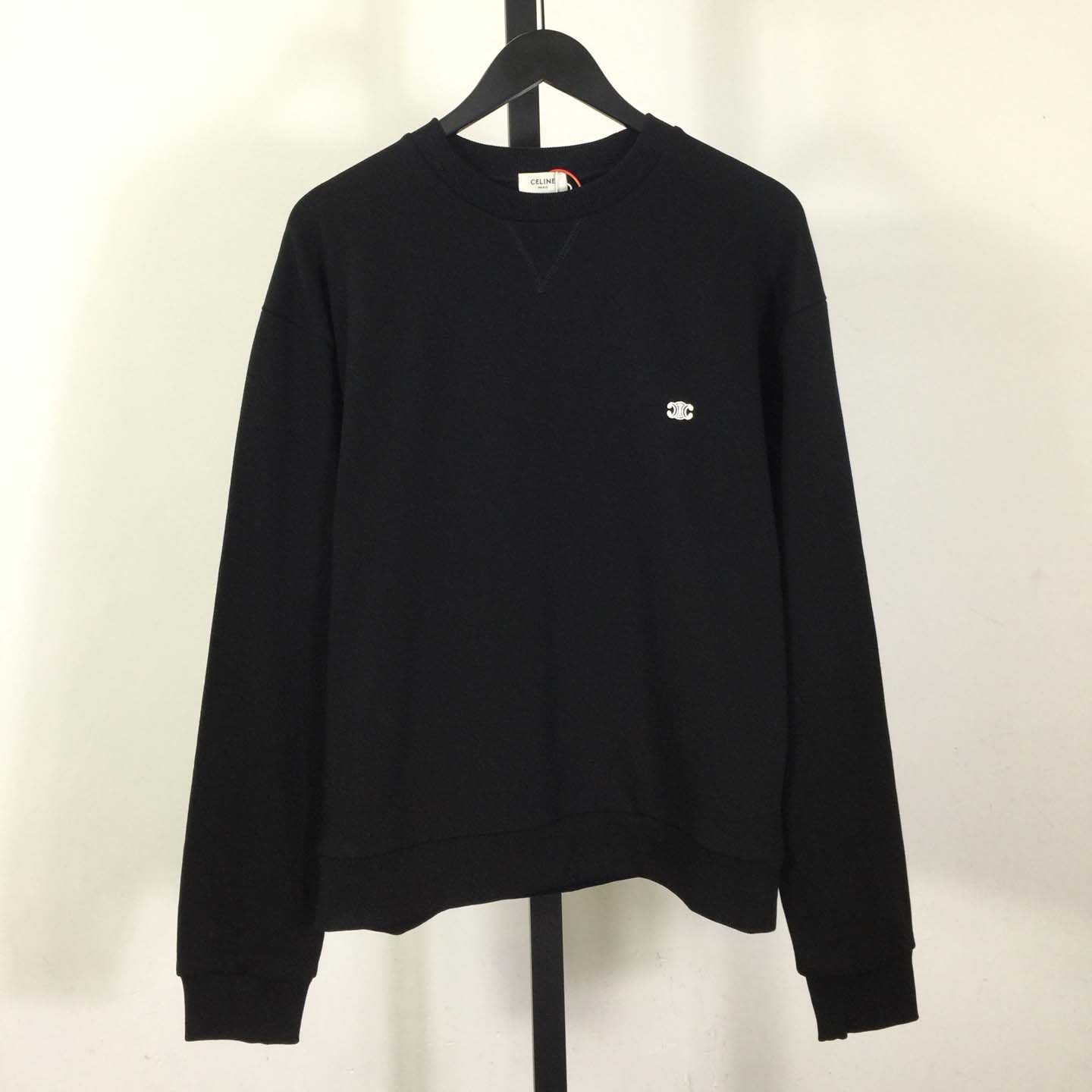 Celine Triomphe Loose Sweatshirt In Cotton Fleece - EUR FASHION
