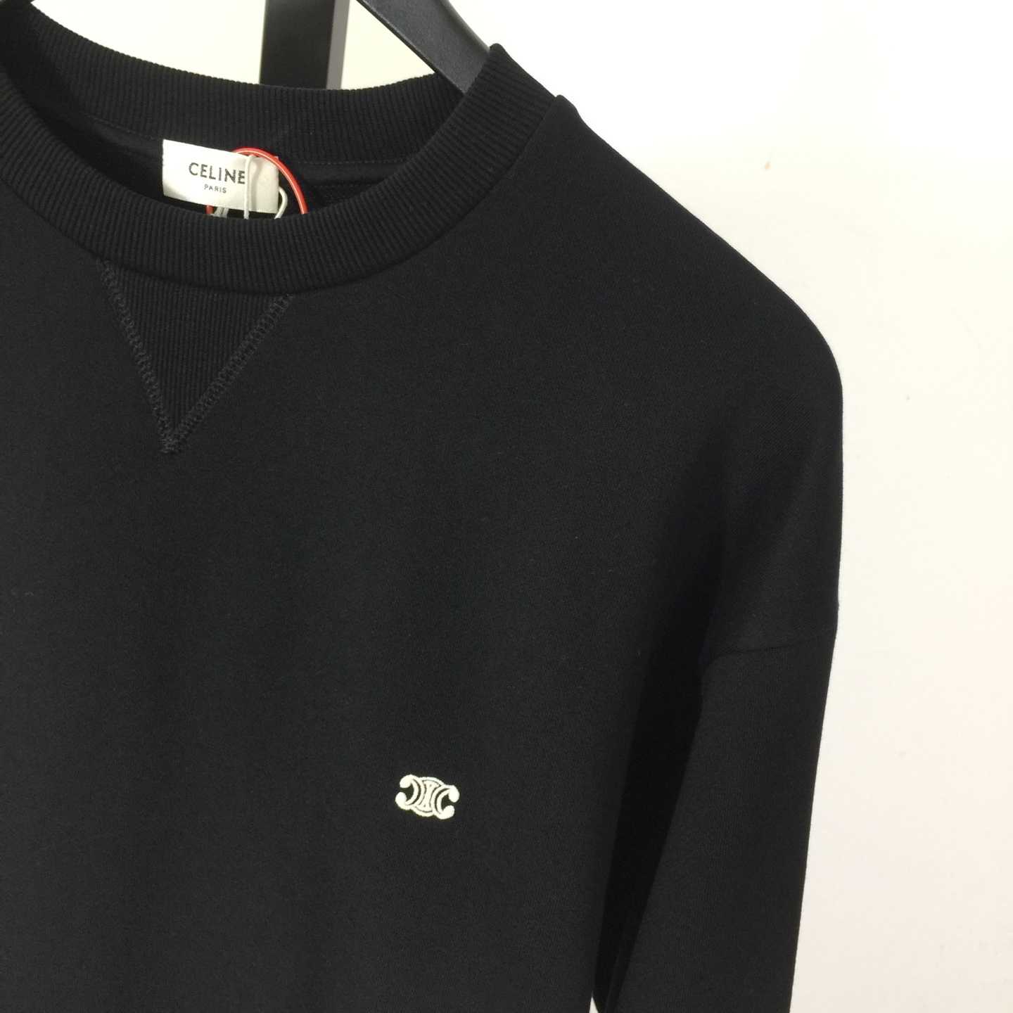 Celine Triomphe Loose Sweatshirt In Cotton Fleece - EUR FASHION