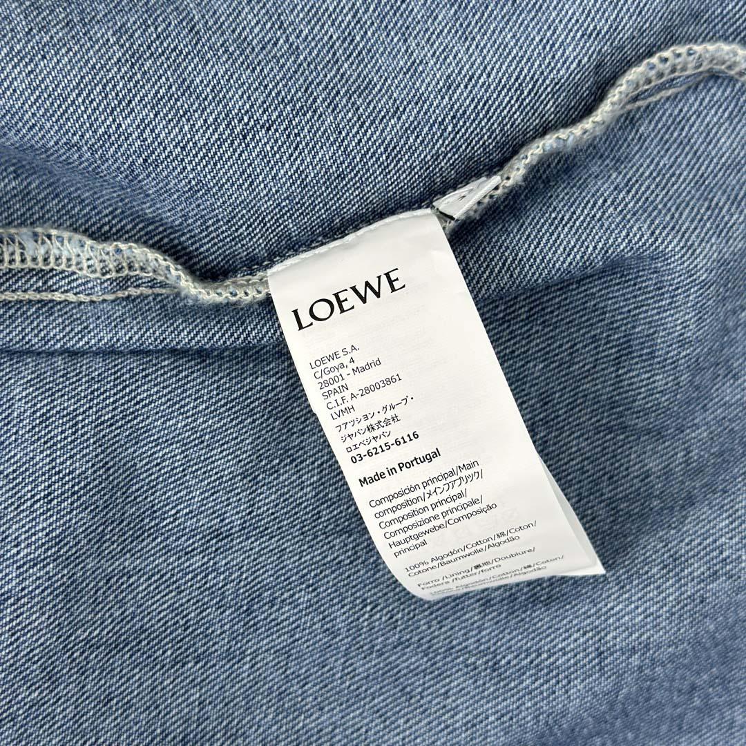 Loewe Short Sleeve Shirt In Denim - EUR FASHION