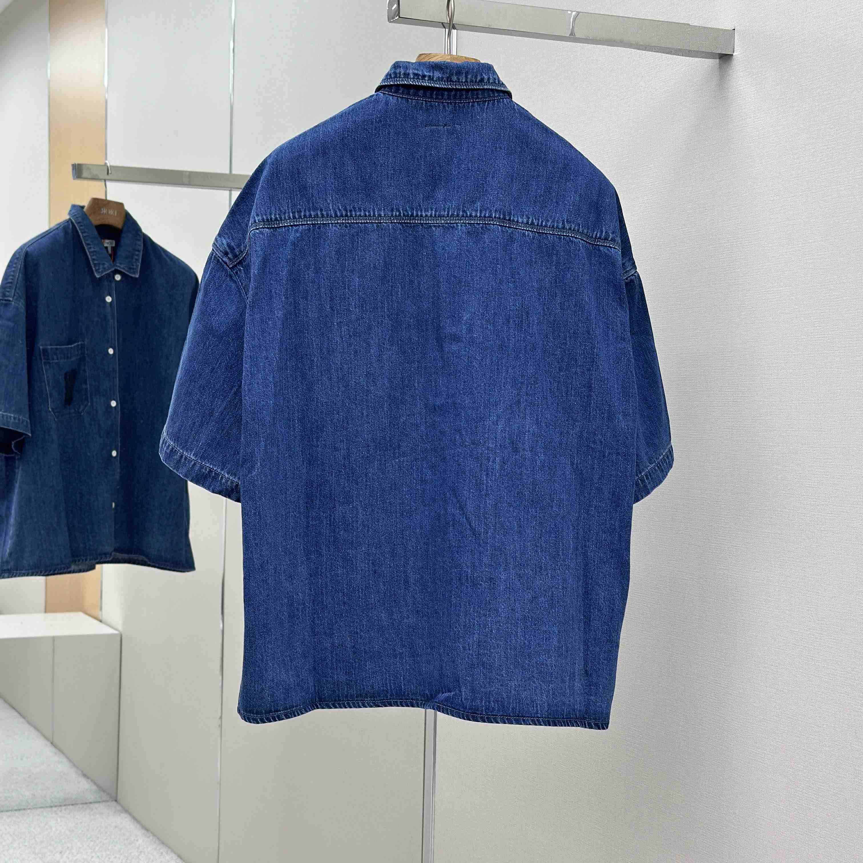 Loewe Short Sleeve Shirt In Denim - EUR FASHION