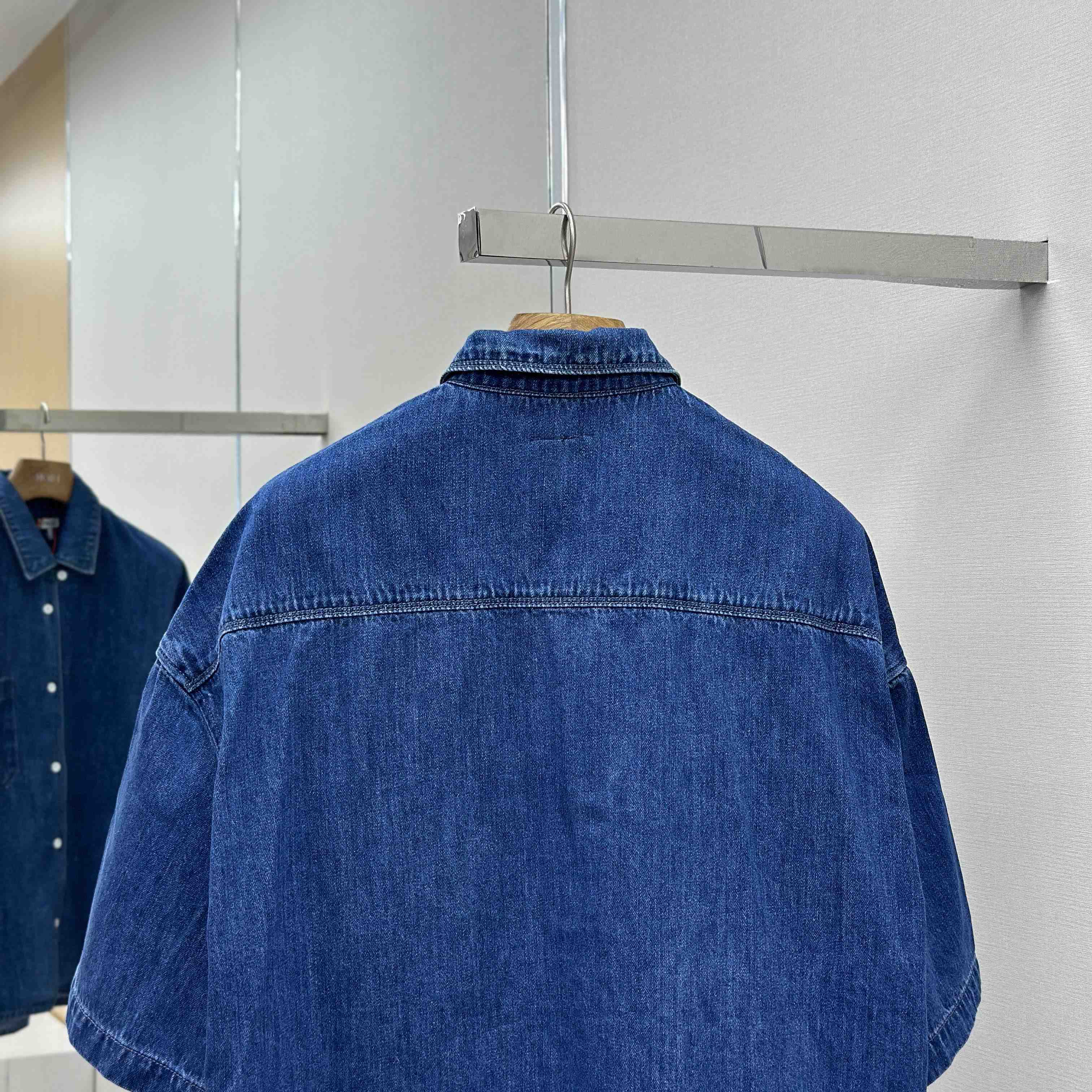 Loewe Short Sleeve Shirt In Denim - EUR FASHION