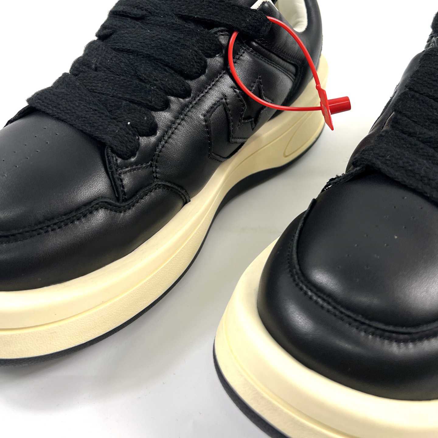 Rick Owens x DRKSHDW TURBOWPN Low 'Black Cloud Cream' - EUR FASHION