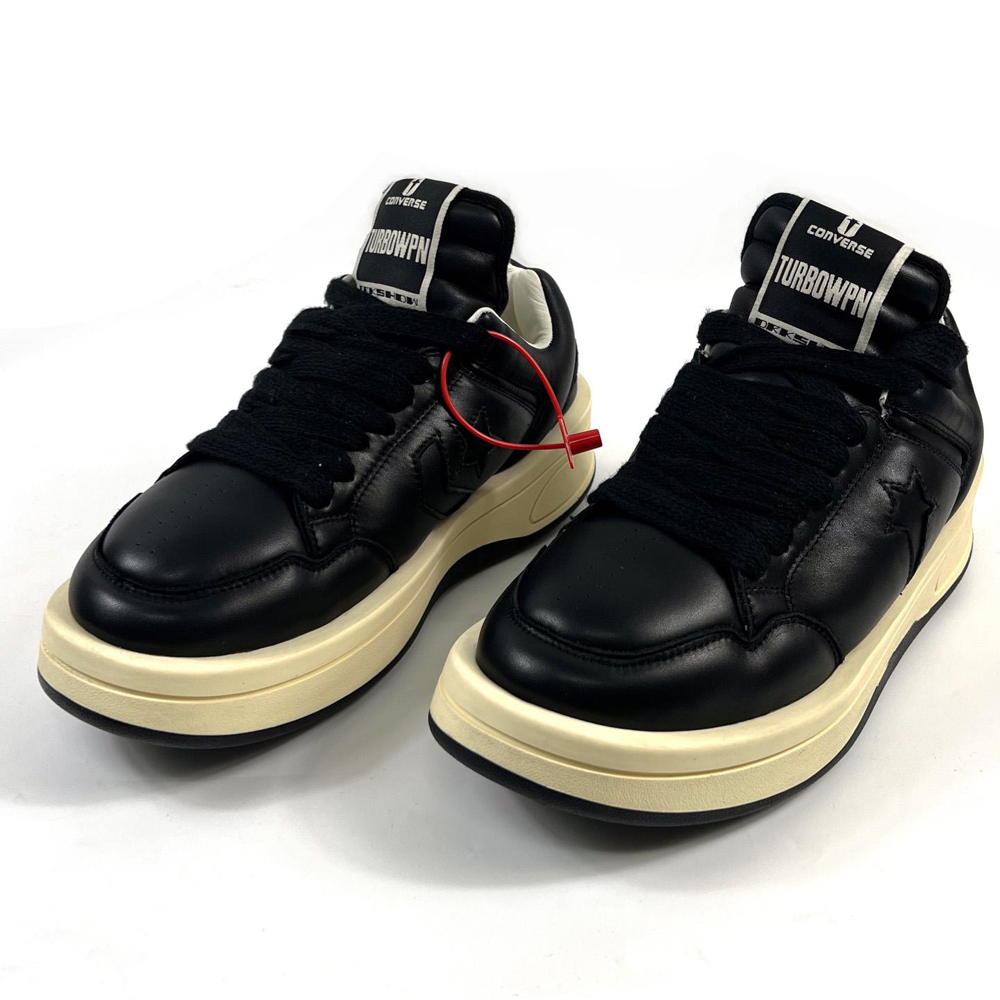 Rick Owens x DRKSHDW TURBOWPN Low 'Black Cloud Cream' - EUR FASHION