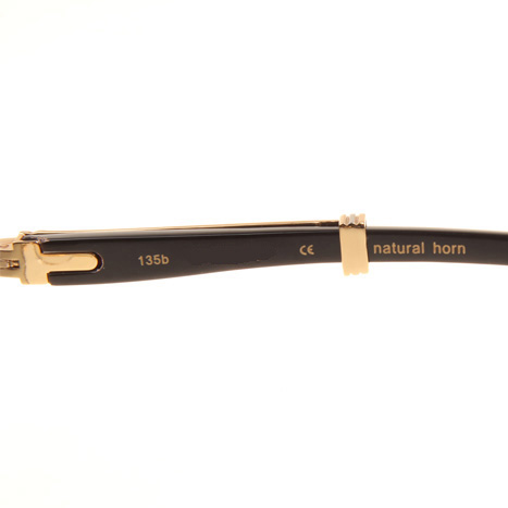 Cartier CT1990-0692 Black Buffalo Sunglasses In Gold Grey - EUR FASHION