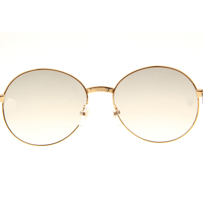 Cartier CT1990-0692 Black Buffalo Sunglasses In Gold Grey - EUR FASHION