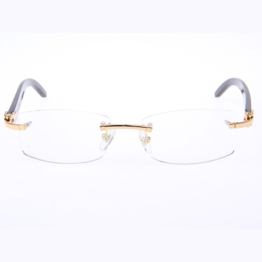 Cartier CT_3524012 Black Buffalo Eyeglasses In Gold - EUR FASHION