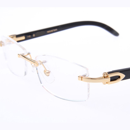 Cartier CT_3524012 Black Buffalo Eyeglasses In Gold - EUR FASHION