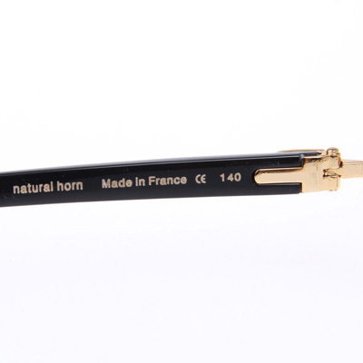 Cartier CT_3524012 Black Buffalo Eyeglasses In Gold - EUR FASHION