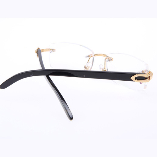 Cartier CT_3524012 Black Buffalo Eyeglasses In Gold - EUR FASHION