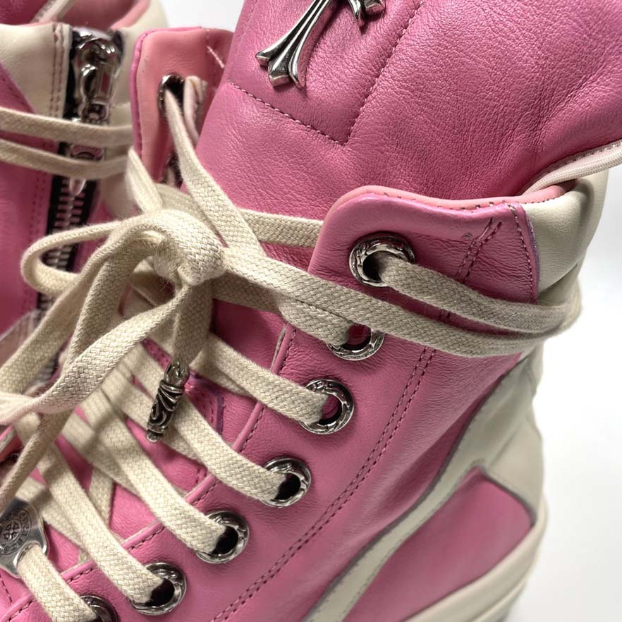 Chrome Hearts x Rick Owens Geobasket High 'Pink' - EUR FASHION