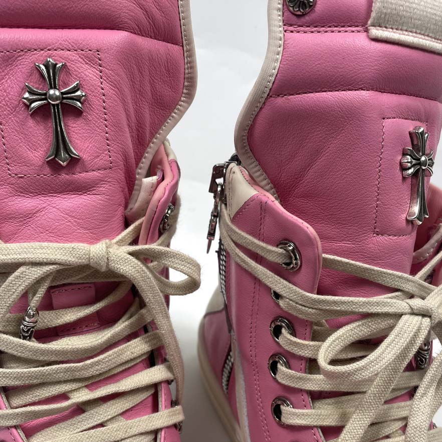 Chrome Hearts x Rick Owens Geobasket High 'Pink' - EUR FASHION
