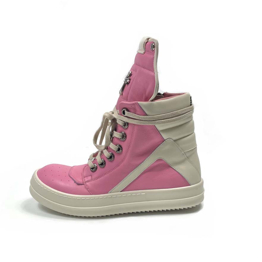 Chrome Hearts x Rick Owens Geobasket High 'Pink' - EUR FASHION