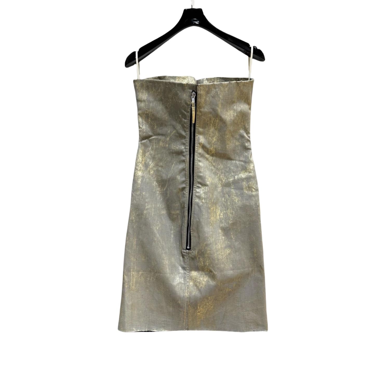 Rick Owens Gold Dress Prong Mini - EUR FASHION