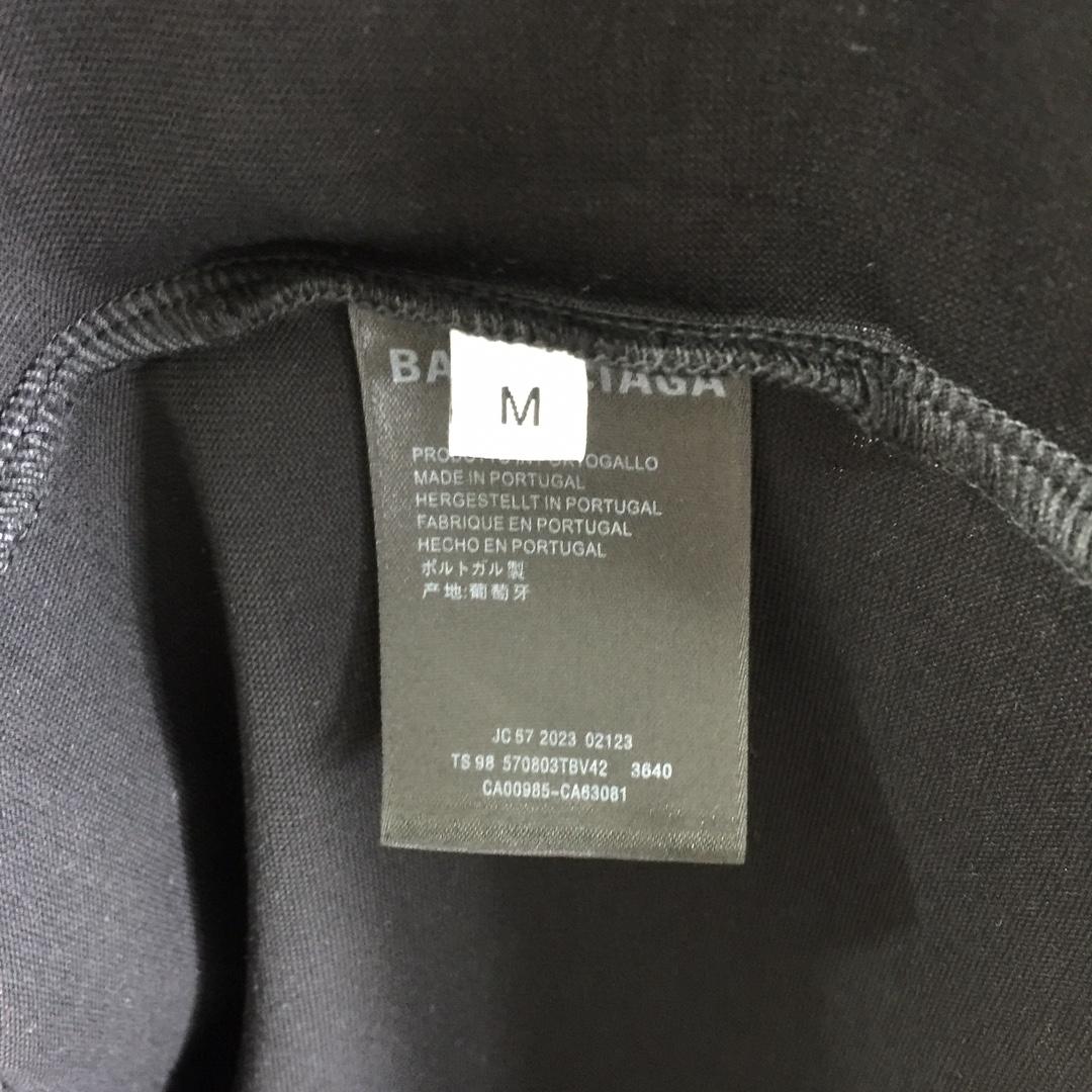 Balenciaga Embroidered Lettering Short Sleeve - EUR FASHION