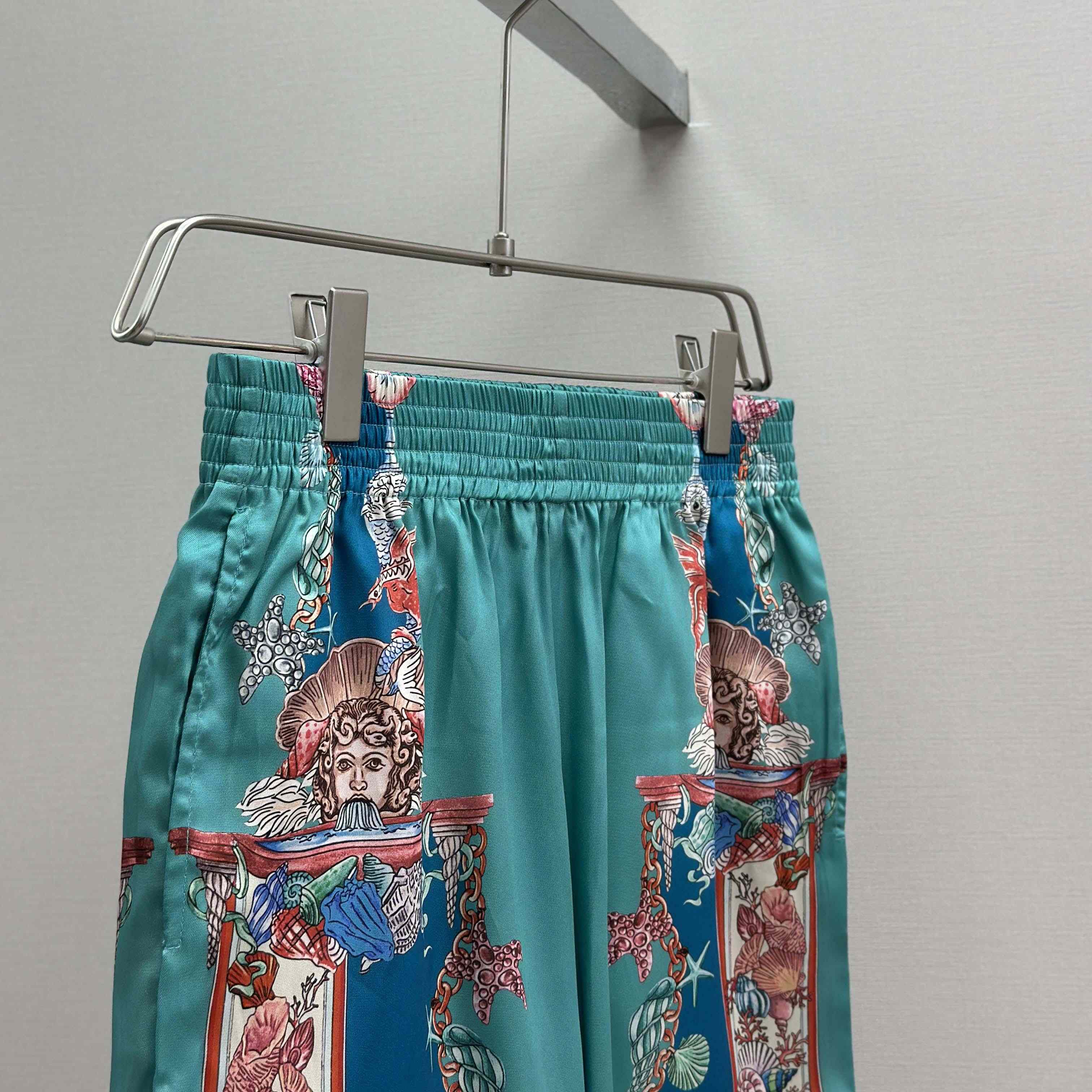 Versace Coral Theatre Silk Shirt & Silk Shorts - EUR FASHION