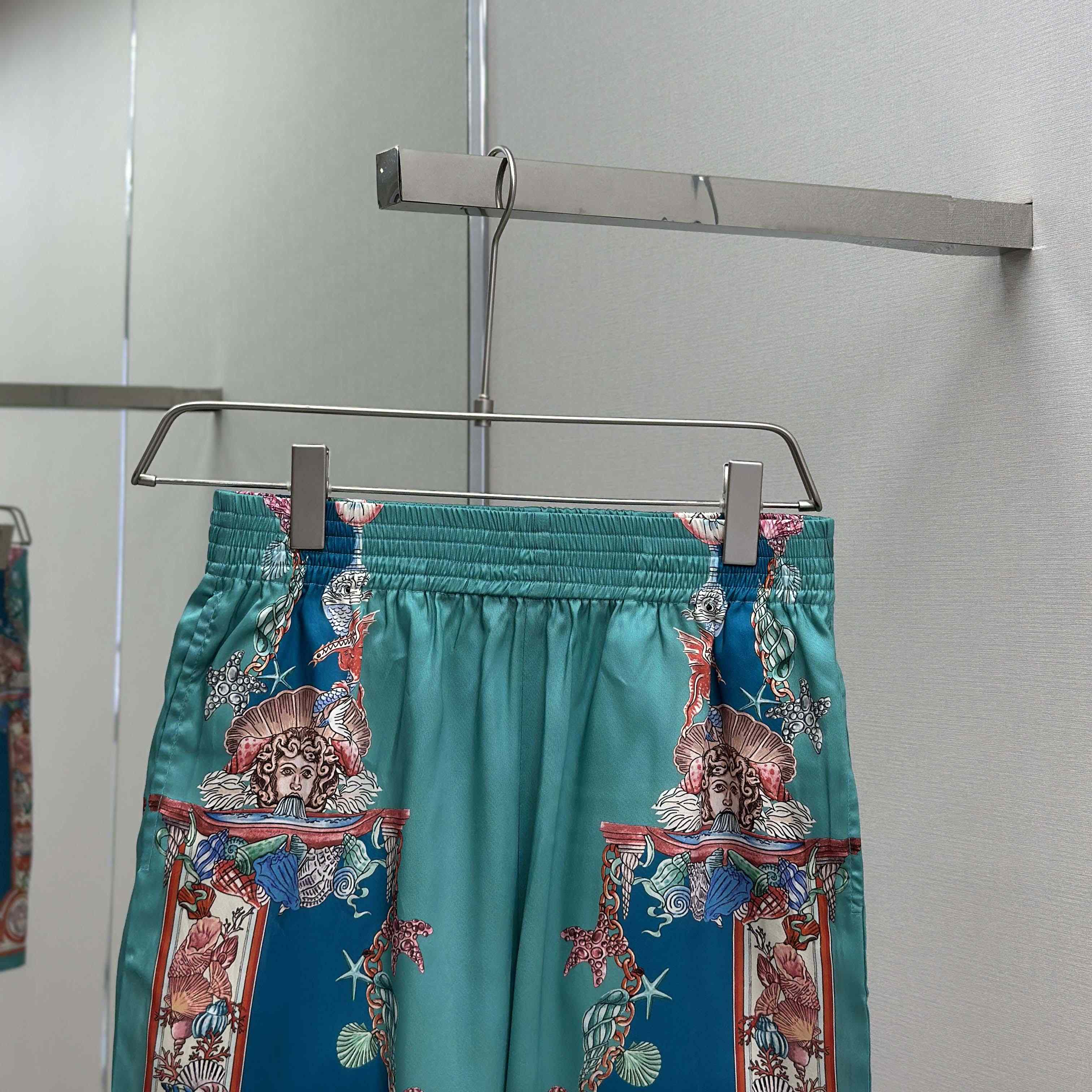 Versace Coral Theatre Silk Shirt & Silk Shorts - EUR FASHION