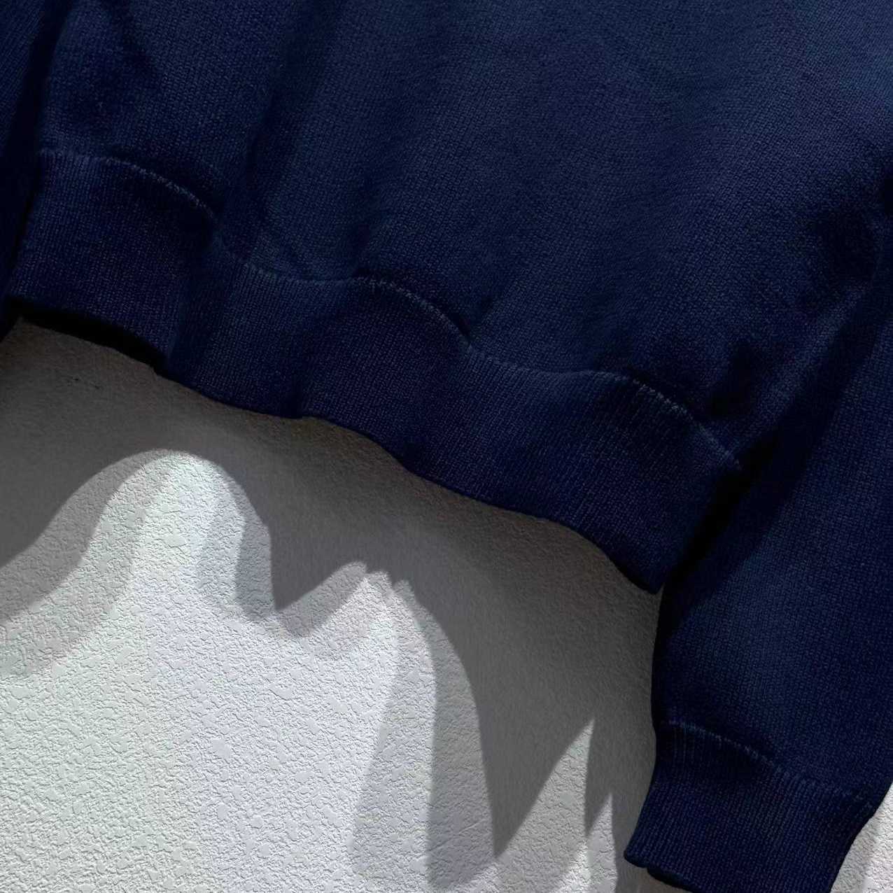 Louis Vuitton Embroidered Cotton-Blend Crewneck - Luxury Blue - EUR FASHION
