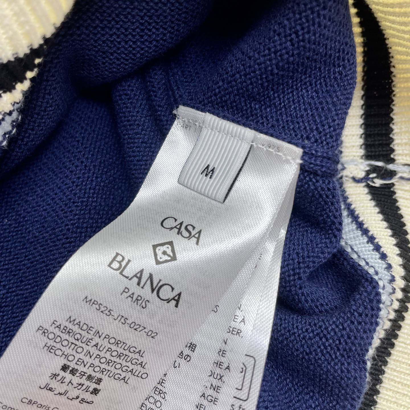 Casablanca Wool Knit Monogram Quarter-Zip Polo Shirt   D0099 - EUR FASHION