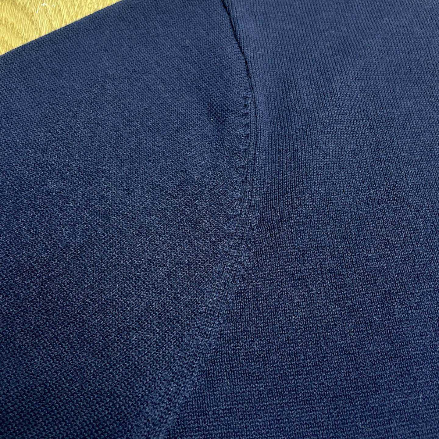Casablanca Wool Knit Monogram Quarter-Zip Polo Shirt   D0099 - EUR FASHION