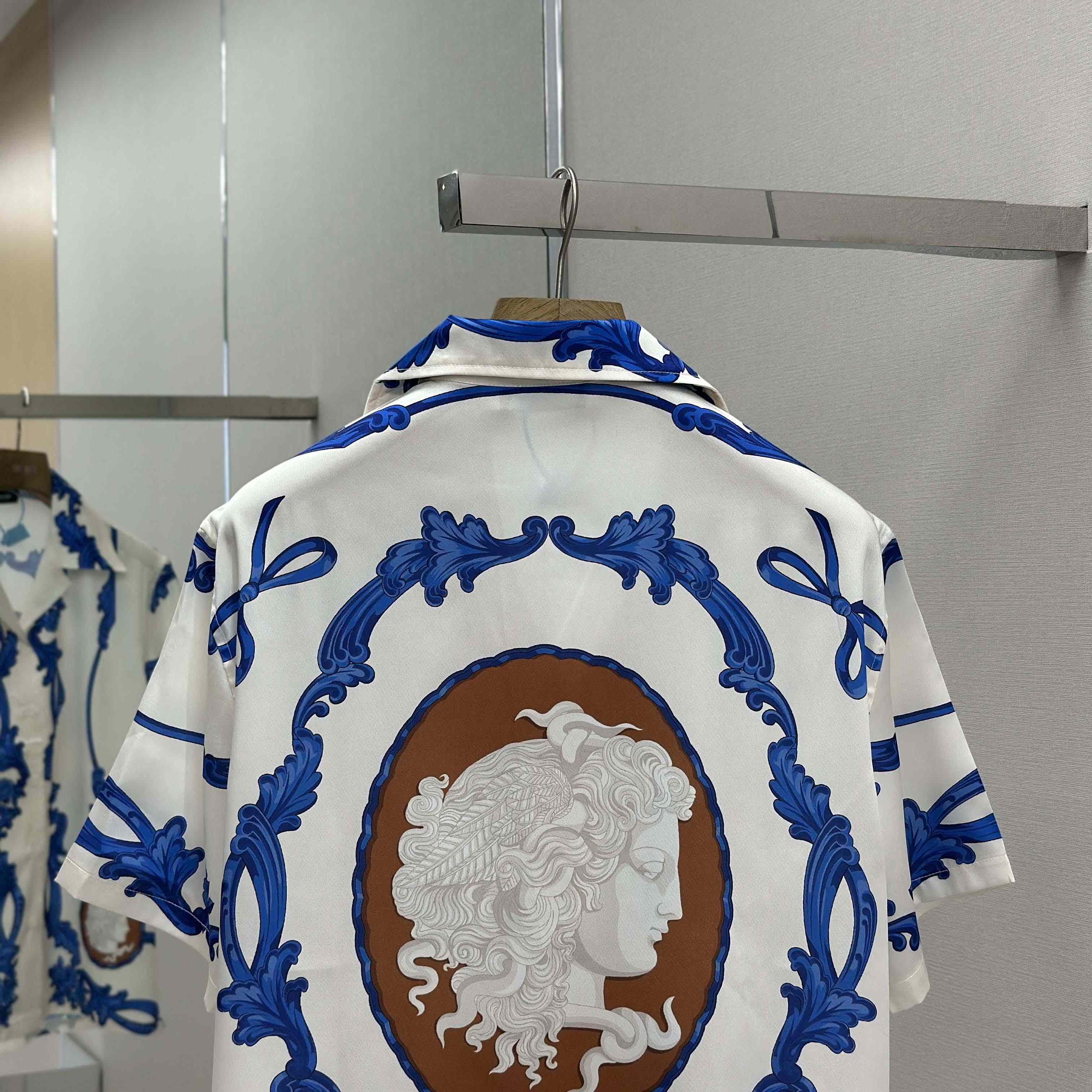 Versace Cameo Silk Shirt & Silk Shorts - EUR FASHION