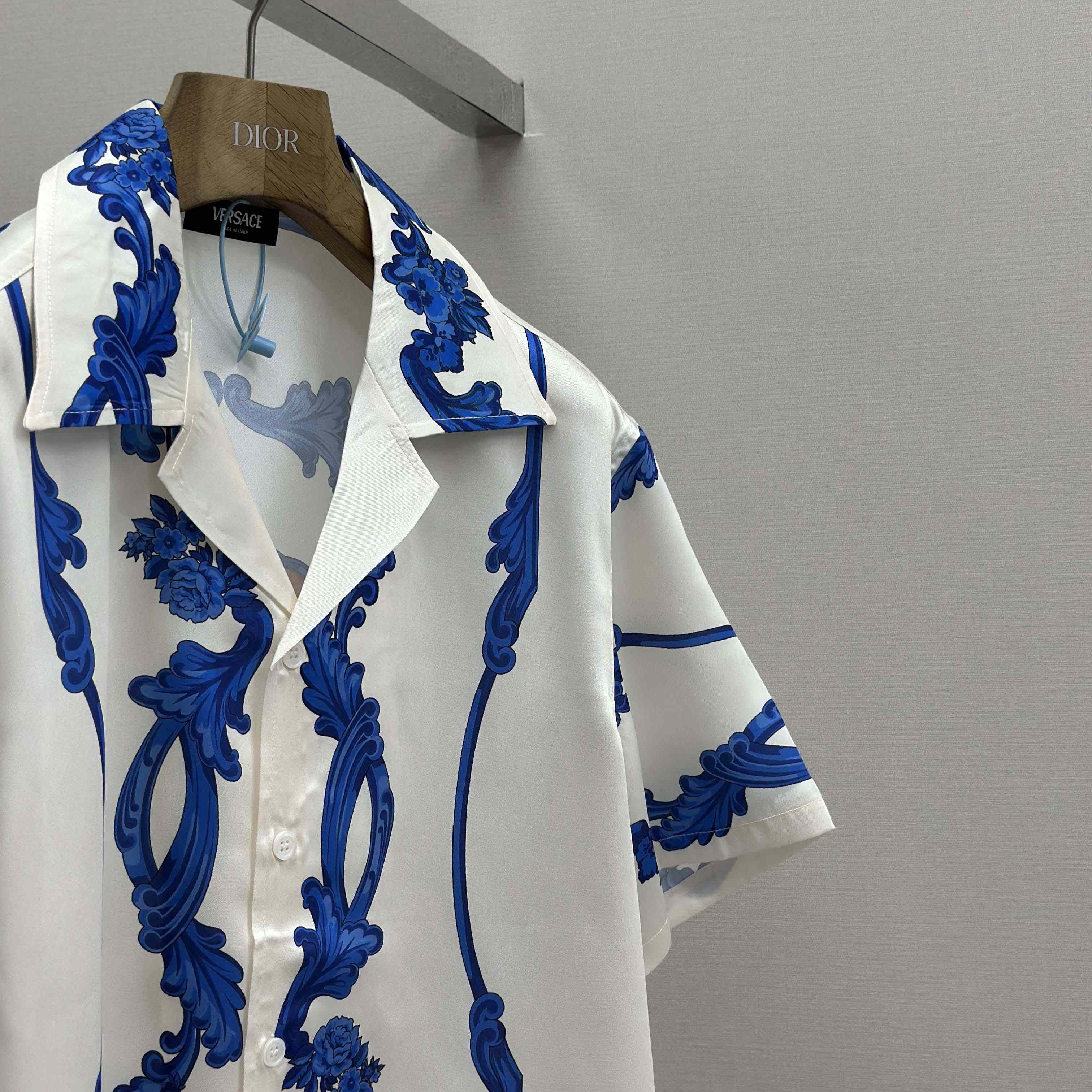 Versace Cameo Silk Shirt & Silk Shorts - EUR FASHION