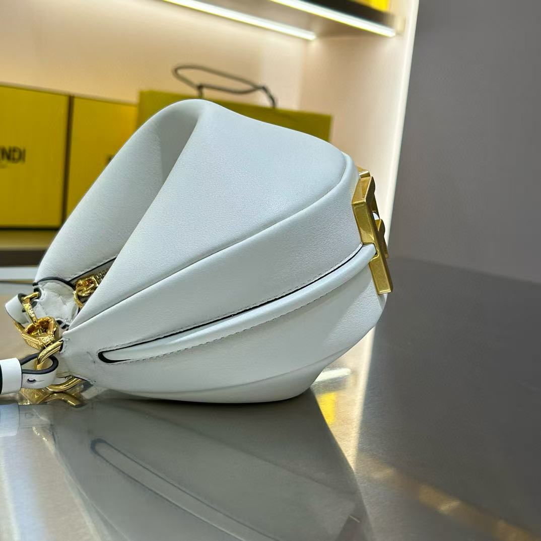 Fendi Fendigraphy White Leather Bag - EUR FASHION