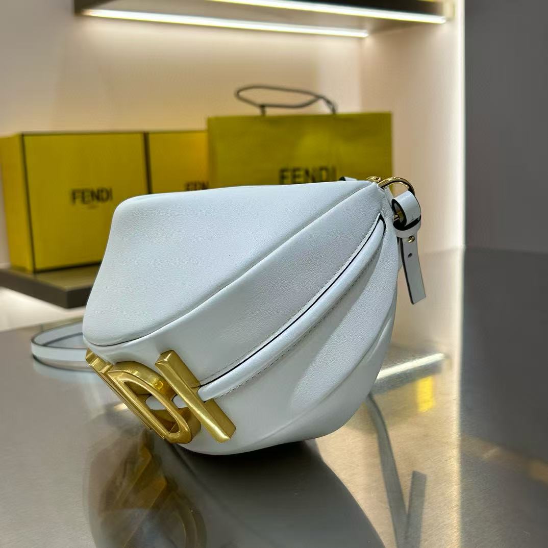 Fendi Fendigraphy White Leather Bag - EUR FASHION